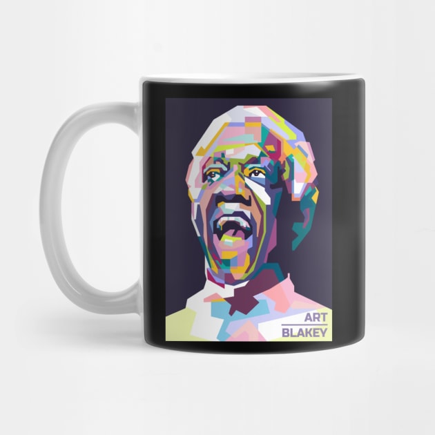 Abstract Popart Art Blakey in WPAP by smd90